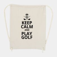 10 Ounce Cotton Canvas Drawstring Backpack Thumbnail