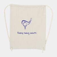10 Ounce Cotton Canvas Drawstring Backpack Thumbnail
