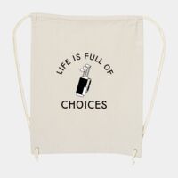 10 Ounce Cotton Canvas Drawstring Backpack Thumbnail