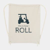 10 Ounce Cotton Canvas Drawstring Backpack Thumbnail