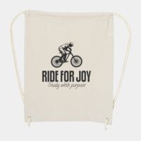 10 Ounce Cotton Canvas Drawstring Backpack Thumbnail