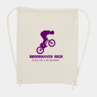 10 Ounce Cotton Canvas Drawstring Backpack Thumbnail