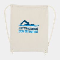 10 Ounce Cotton Canvas Drawstring Backpack Thumbnail