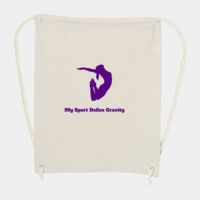 10 Ounce Cotton Canvas Drawstring Backpack Thumbnail