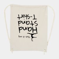 10 Ounce Cotton Canvas Drawstring Backpack Thumbnail