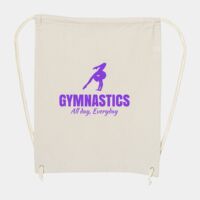 10 Ounce Cotton Canvas Drawstring Backpack Thumbnail