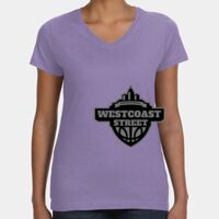 Women's V-Neck Fine Jersey Tee Thumbnail