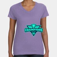 Women's V-Neck Fine Jersey Tee Thumbnail