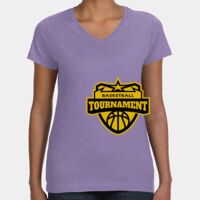 Women's V-Neck Fine Jersey Tee Thumbnail