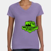 Women's V-Neck Fine Jersey Tee Thumbnail