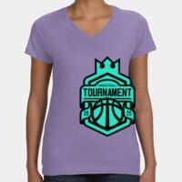 Women's V-Neck Fine Jersey Tee Thumbnail