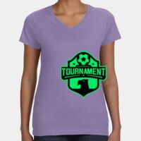 Women's V-Neck Fine Jersey Tee Thumbnail