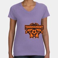 Women's V-Neck Fine Jersey Tee Thumbnail