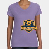 Women's V-Neck Fine Jersey Tee Thumbnail