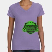 Women's V-Neck Fine Jersey Tee Thumbnail