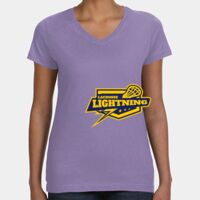 Women's V-Neck Fine Jersey Tee Thumbnail