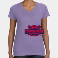 Women's V-Neck Fine Jersey Tee Thumbnail