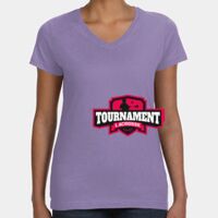 Women's V-Neck Fine Jersey Tee Thumbnail