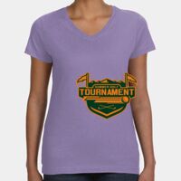 Women's V-Neck Fine Jersey Tee Thumbnail
