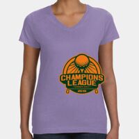 Women's V-Neck Fine Jersey Tee Thumbnail