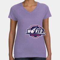 Women's V-Neck Fine Jersey Tee Thumbnail