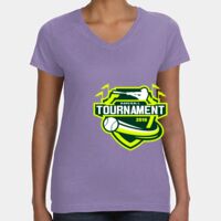 Women's V-Neck Fine Jersey Tee Thumbnail