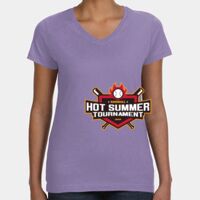 Women's V-Neck Fine Jersey Tee Thumbnail