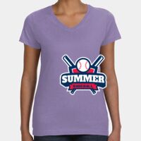 Women's V-Neck Fine Jersey Tee Thumbnail