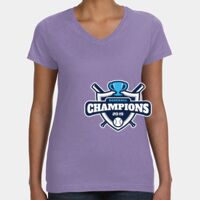 Women's V-Neck Fine Jersey Tee Thumbnail