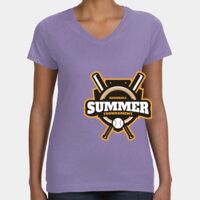 Women's V-Neck Fine Jersey Tee Thumbnail