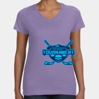 Women's V-Neck Fine Jersey Tee Thumbnail