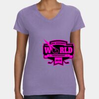 Women's V-Neck Fine Jersey Tee Thumbnail