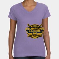 Women's V-Neck Fine Jersey Tee Thumbnail
