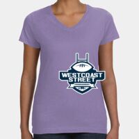 Women's V-Neck Fine Jersey Tee Thumbnail