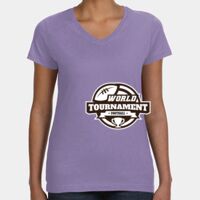 Women's V-Neck Fine Jersey Tee Thumbnail