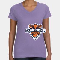 Women's V-Neck Fine Jersey Tee Thumbnail
