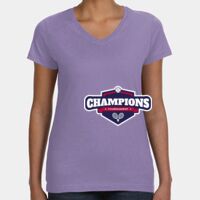 Women's V-Neck Fine Jersey Tee Thumbnail
