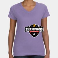 Women's V-Neck Fine Jersey Tee Thumbnail