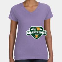 Women's V-Neck Fine Jersey Tee Thumbnail