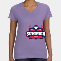 Women's V-Neck Fine Jersey Tee Thumbnail