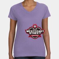 Women's V-Neck Fine Jersey Tee Thumbnail