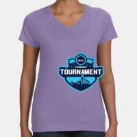 Women's V-Neck Fine Jersey Tee Thumbnail