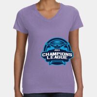 Women's V-Neck Fine Jersey Tee Thumbnail