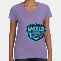 Women's V-Neck Fine Jersey Tee Thumbnail