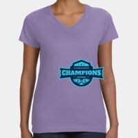 Women's V-Neck Fine Jersey Tee Thumbnail