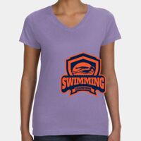 Women's V-Neck Fine Jersey Tee Thumbnail
