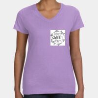 Women's V-Neck Fine Jersey Tee Thumbnail