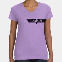 Women's V-Neck Fine Jersey Tee Thumbnail