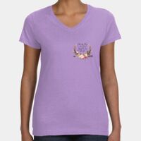 Women's V-Neck Fine Jersey Tee Thumbnail