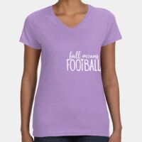 Women's V-Neck Fine Jersey Tee Thumbnail